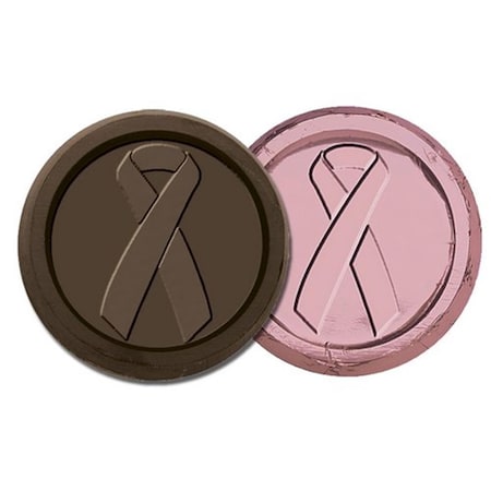 Chocolate Chocolate Breast Cancer Awareness Coin-Dark - Pack of 250 325000